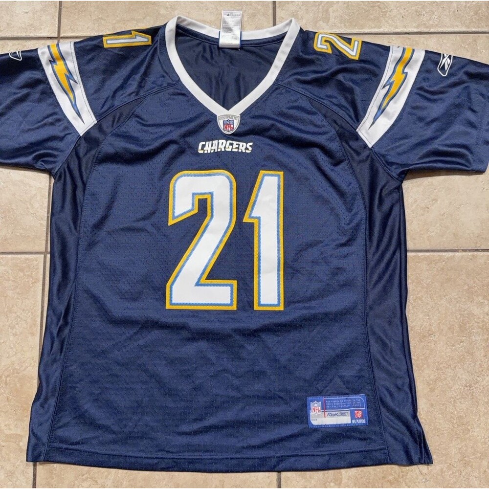 Ladainian Tomlinson Chargers Jersey Womens Large Blue Authentic Stitched Reebok